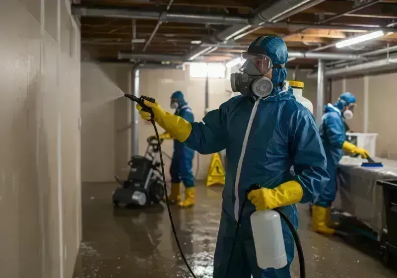 Basement Sanitization and Antimicrobial Treatment process in Island County, WA